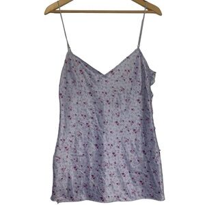 VTG La Senza Purple Floral Slip  Size Medium Y2K Feminine Cottagecore Dainty